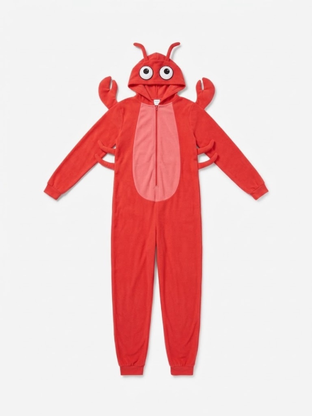 Adult Red Lobster / Crab Costume Onesie Pajamas | Halloween Cosplay